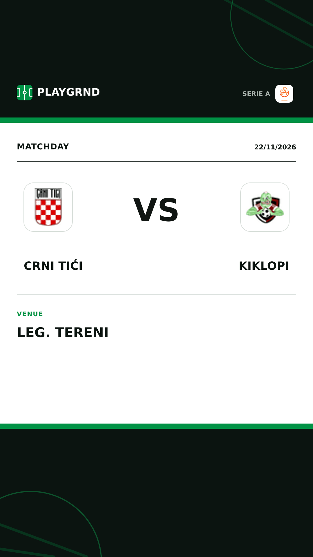 Instagram artwork: Crni Tići vs Kiklopi