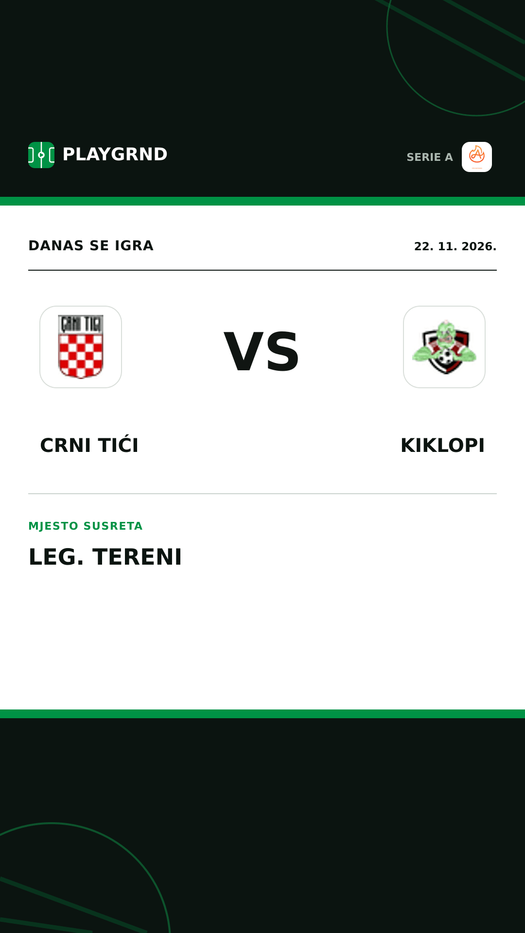 Instagram slika: Crni Tići vs Kiklopi