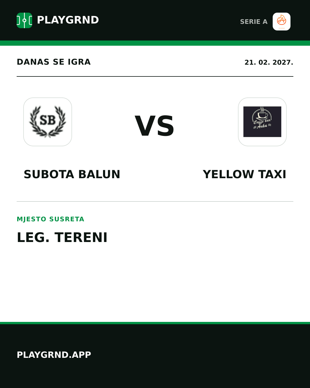 Instagram slika: Subota Balun vs Yellow Taxi