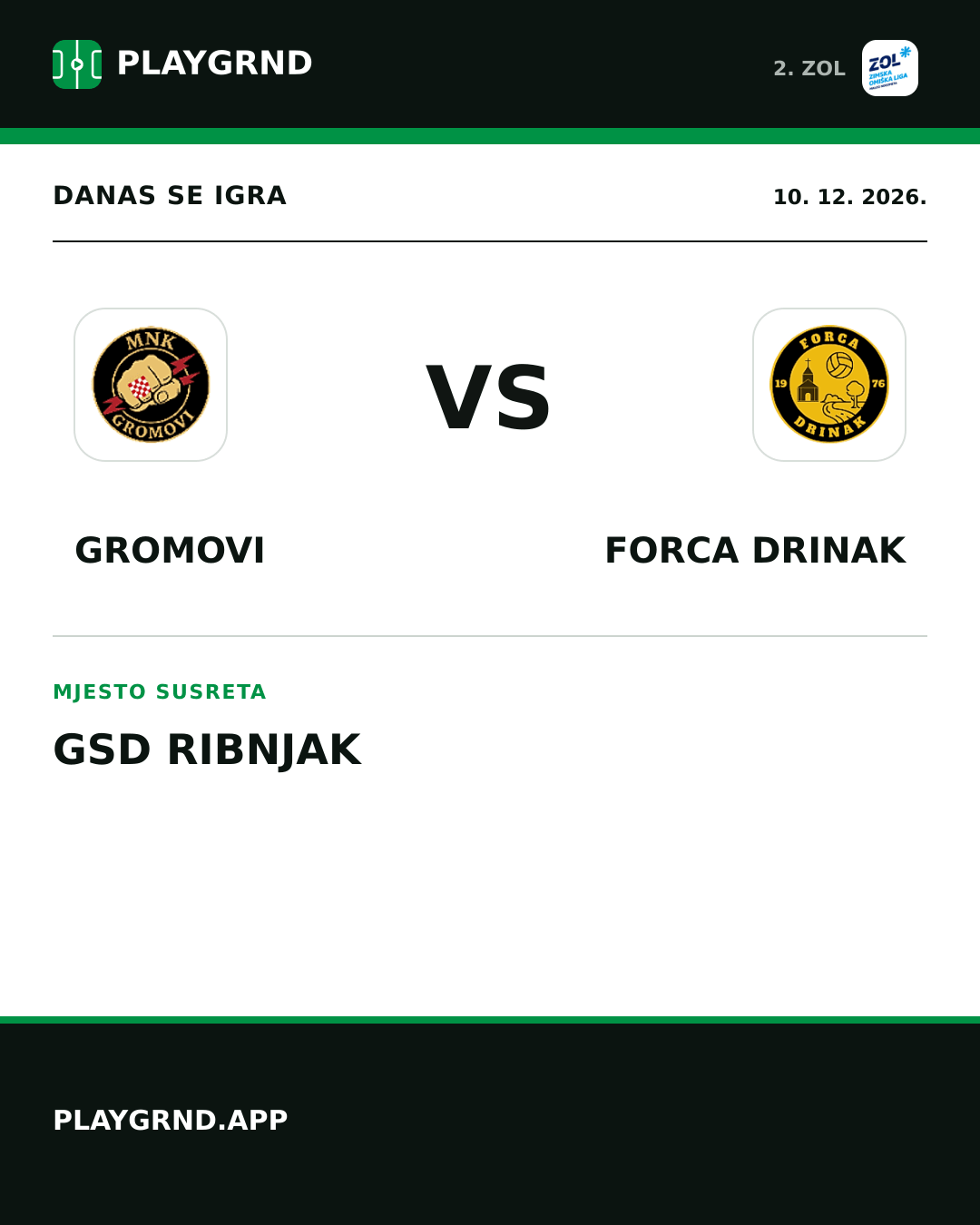 Instagram slika: Gromovi vs Forca Drinak
