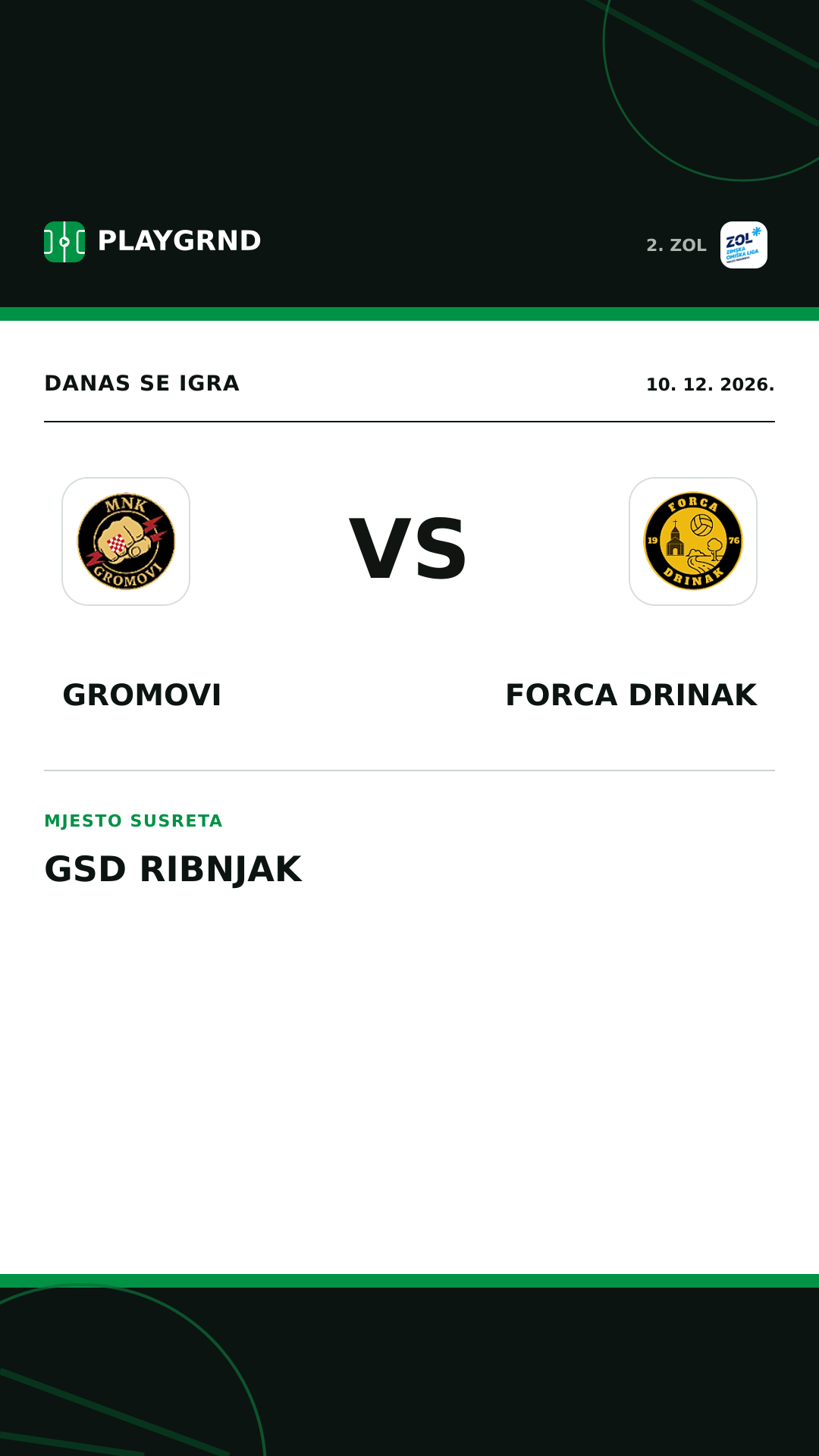 Instagram slika: Gromovi vs Forca Drinak