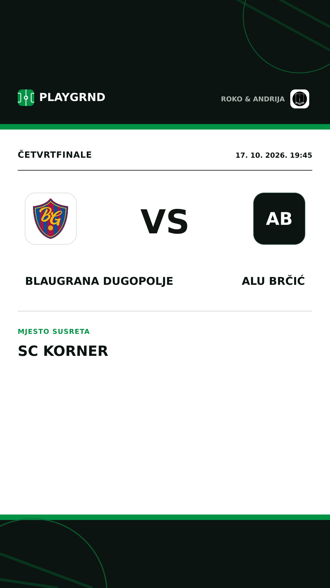 Instagram slika: Blaugrana Dugopolje vs Alu Brčić