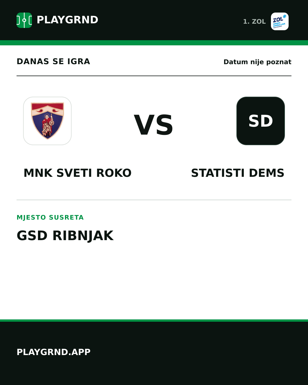 Instagram slika: MNK Sveti Roko vs STatisti DEMS