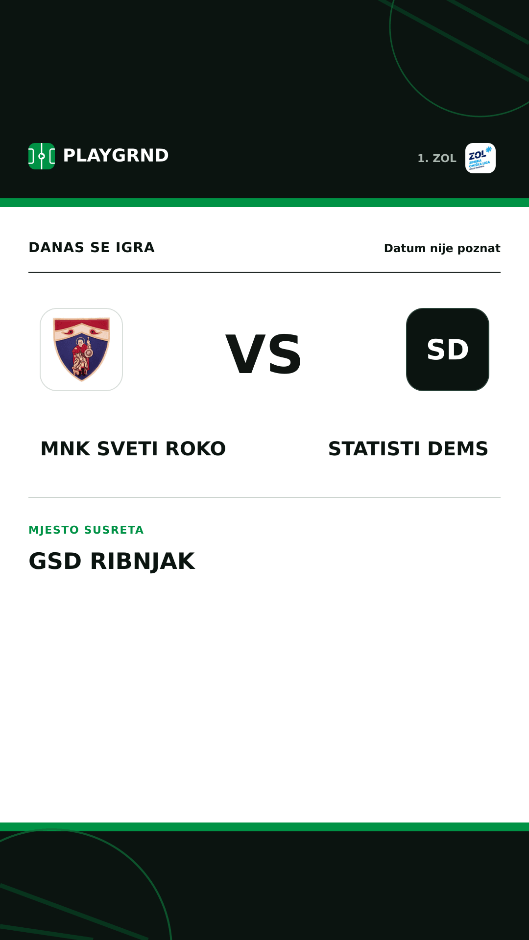 Instagram slika: MNK Sveti Roko vs STatisti DEMS