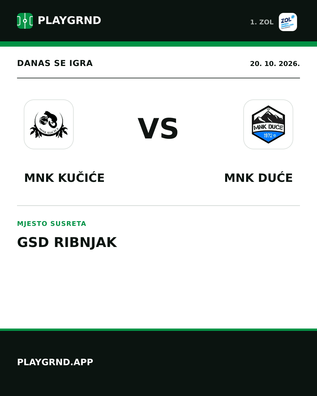 Instagram slika: MNK Kučiće vs MNK Duće