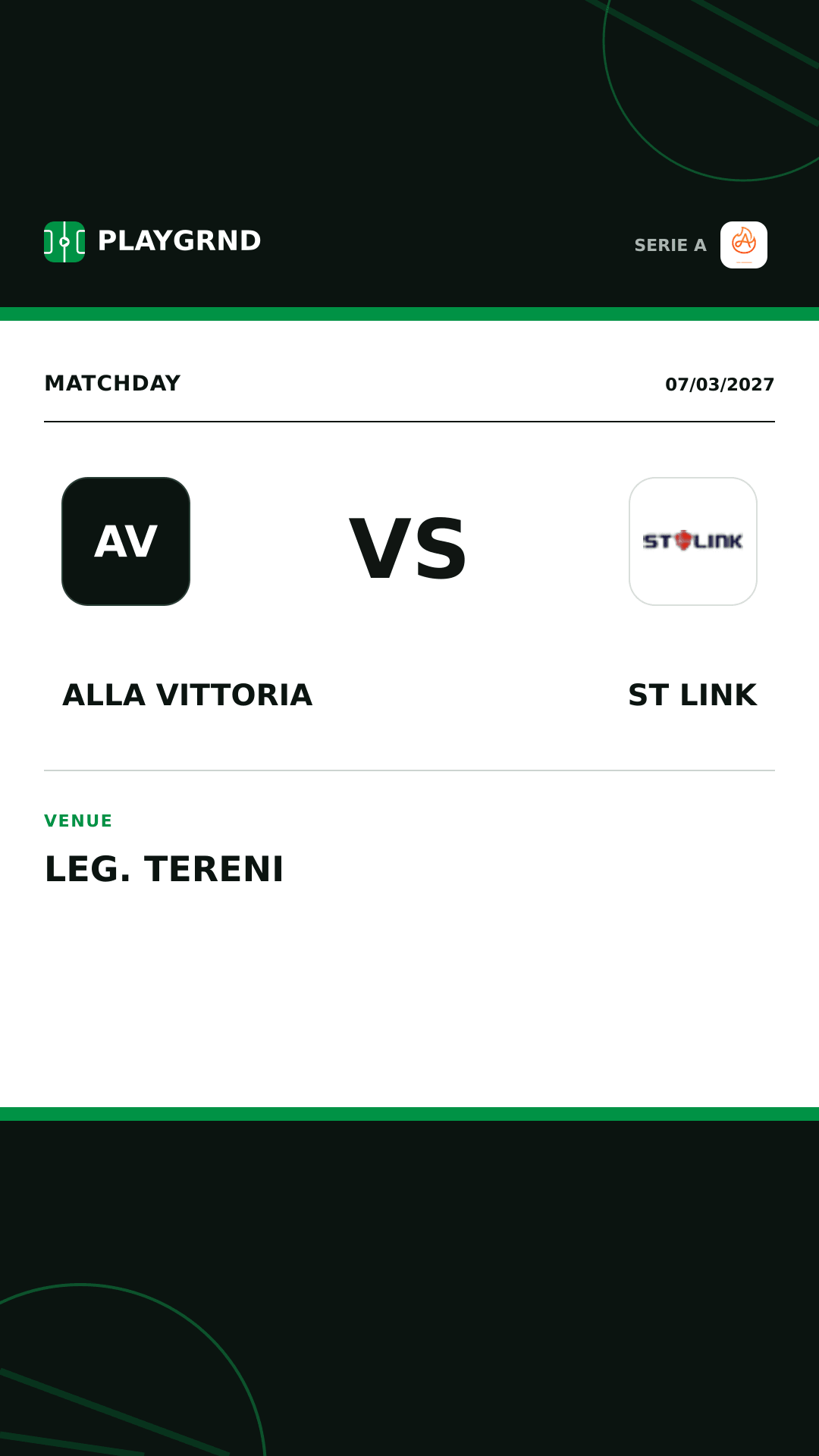 Instagram artwork: Alla Vittoria vs ST Link