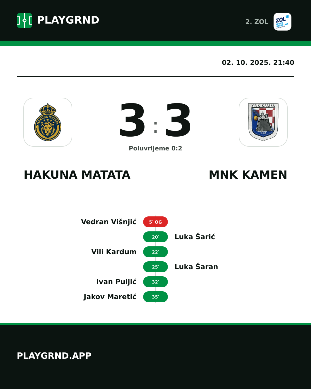 Instagram slika: Hakuna Matata 3:3 MNK Kamen