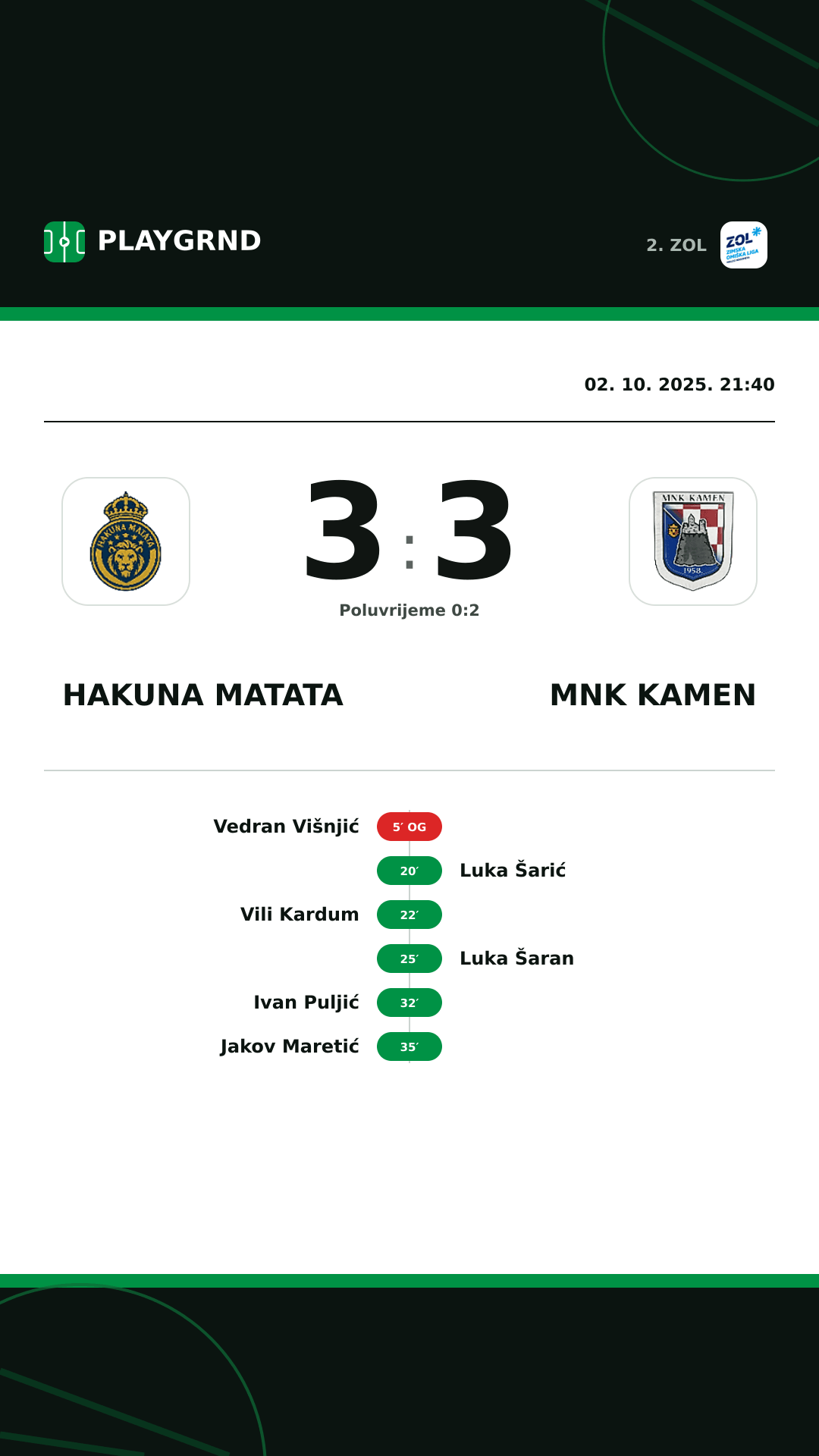 Instagram slika: Hakuna Matata 3:3 MNK Kamen