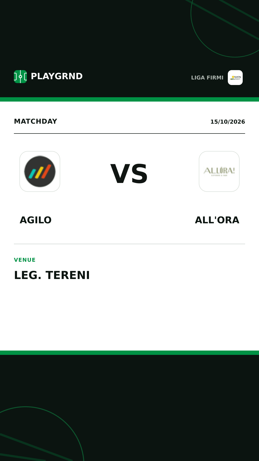 Instagram artwork: Agilo vs All'Ora