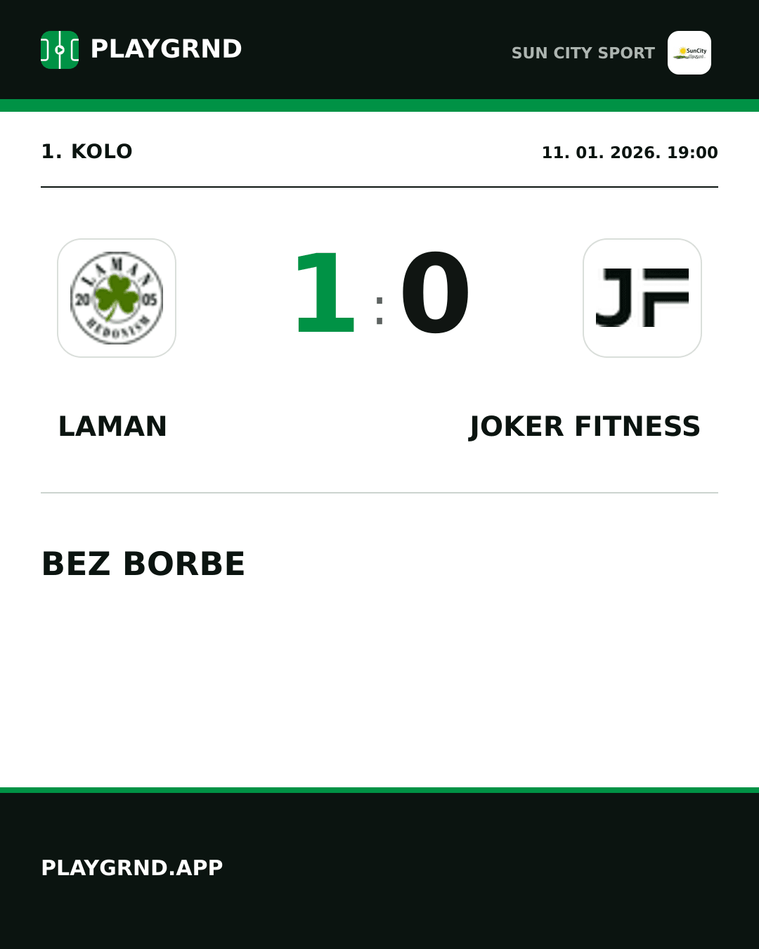 Instagram slika: Laman 1:0 Joker Fitness