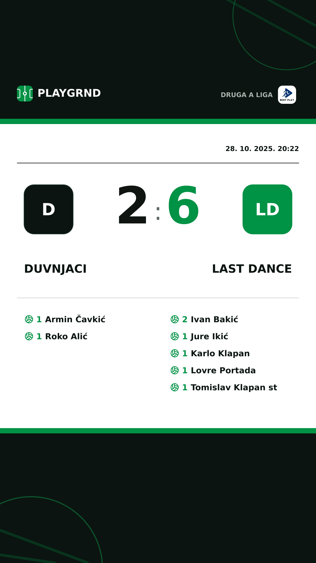 Instagram slika: Duvnjaci 2:6 Last Dance