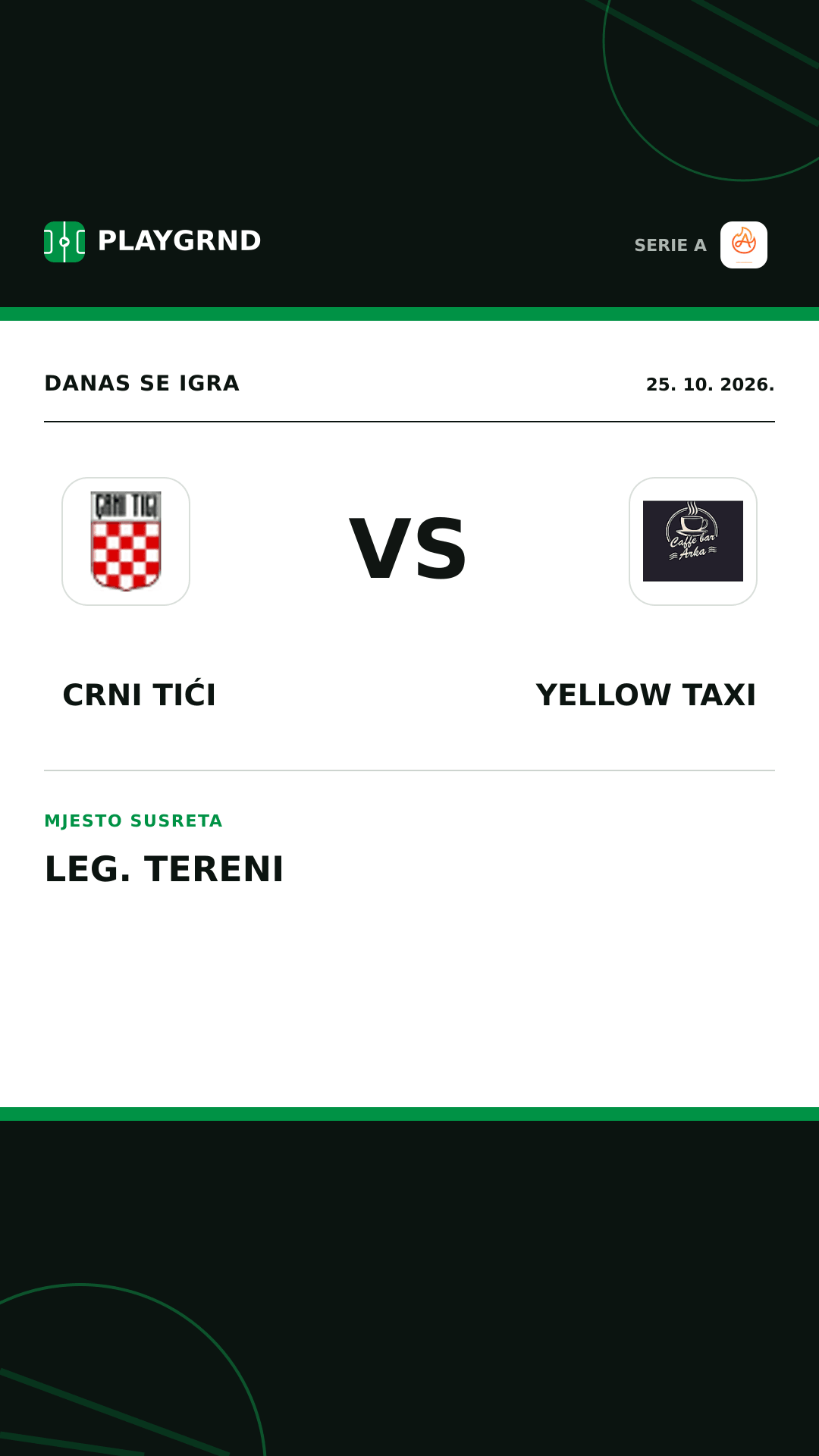 Instagram slika: Crni Tići vs Yellow Taxi