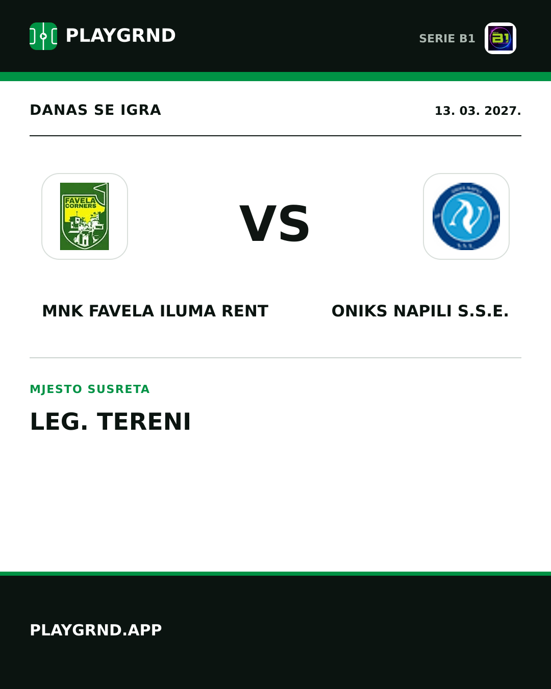 Instagram slika: MNK Favela Iluma Rent vs Oniks Napili S.S.E.