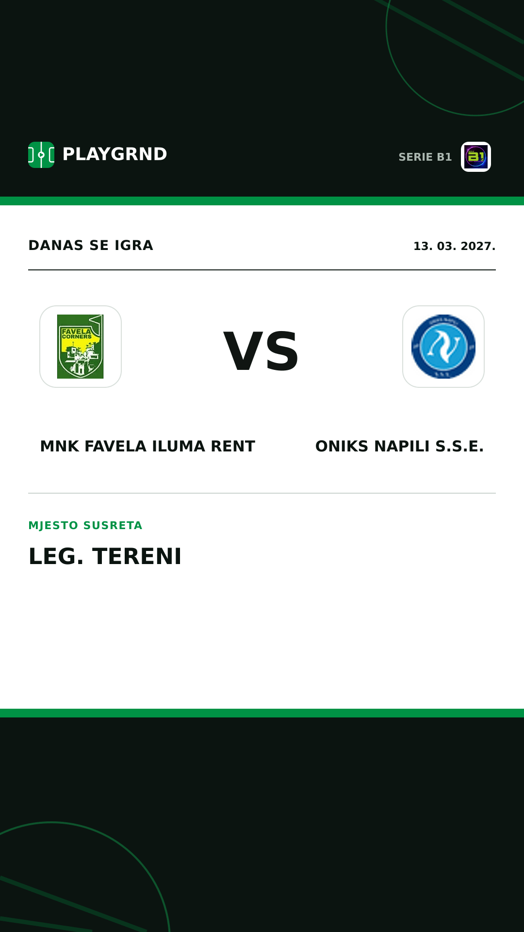 Instagram slika: MNK Favela Iluma Rent vs Oniks Napili S.S.E.