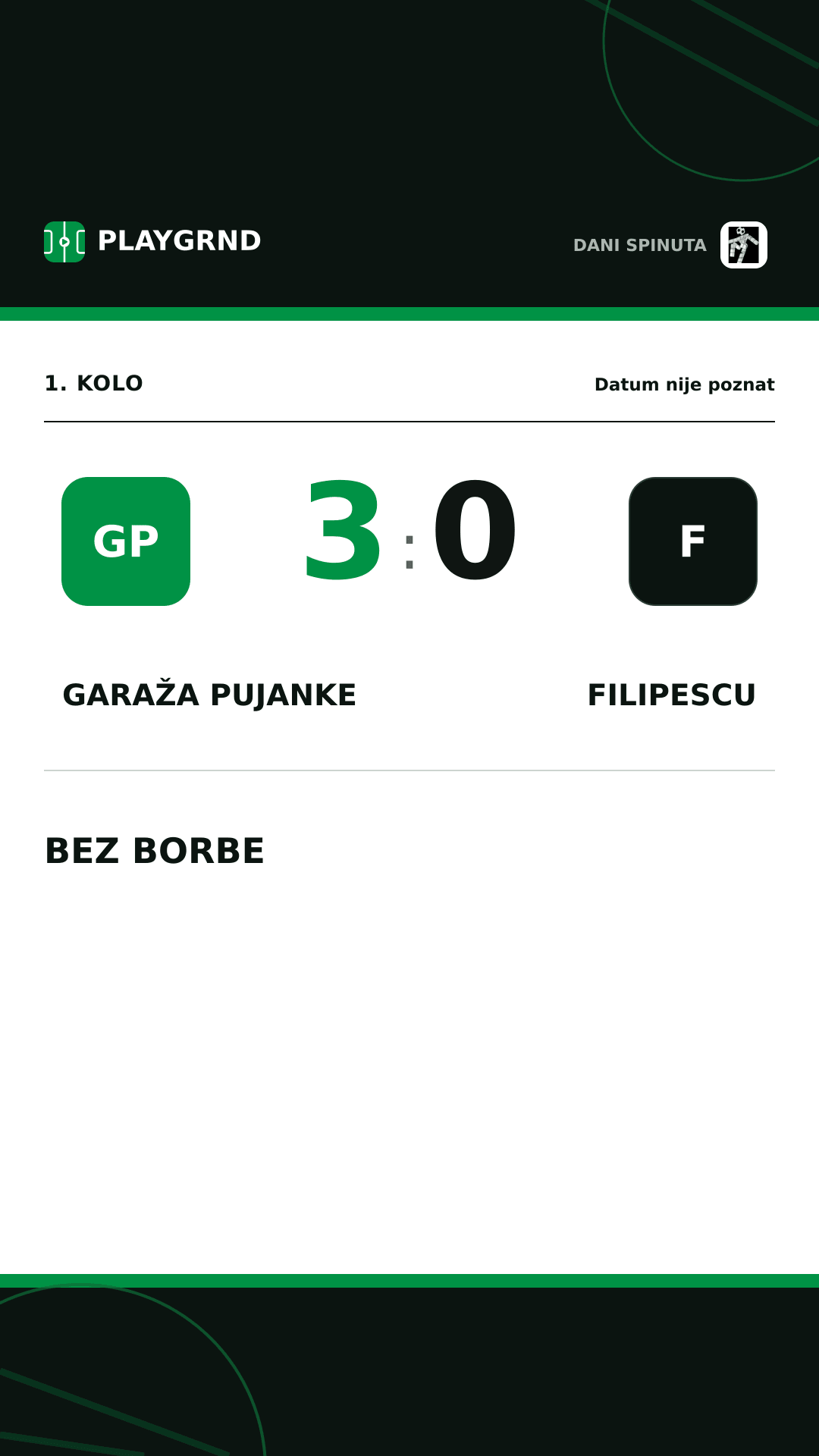 Instagram slika: Garaža Pujanke 3:0 Filipescu