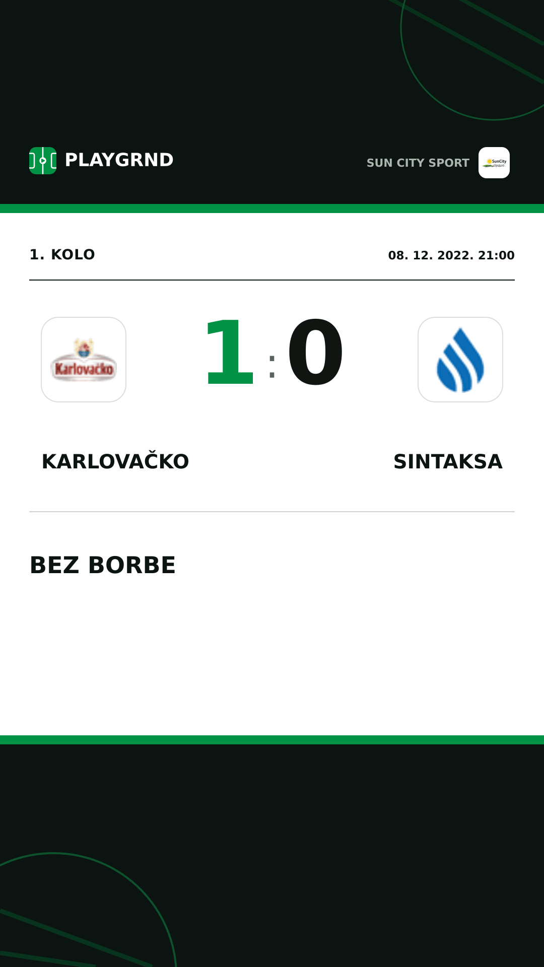 Instagram slika: Karlovačko 1:0 Sintaksa