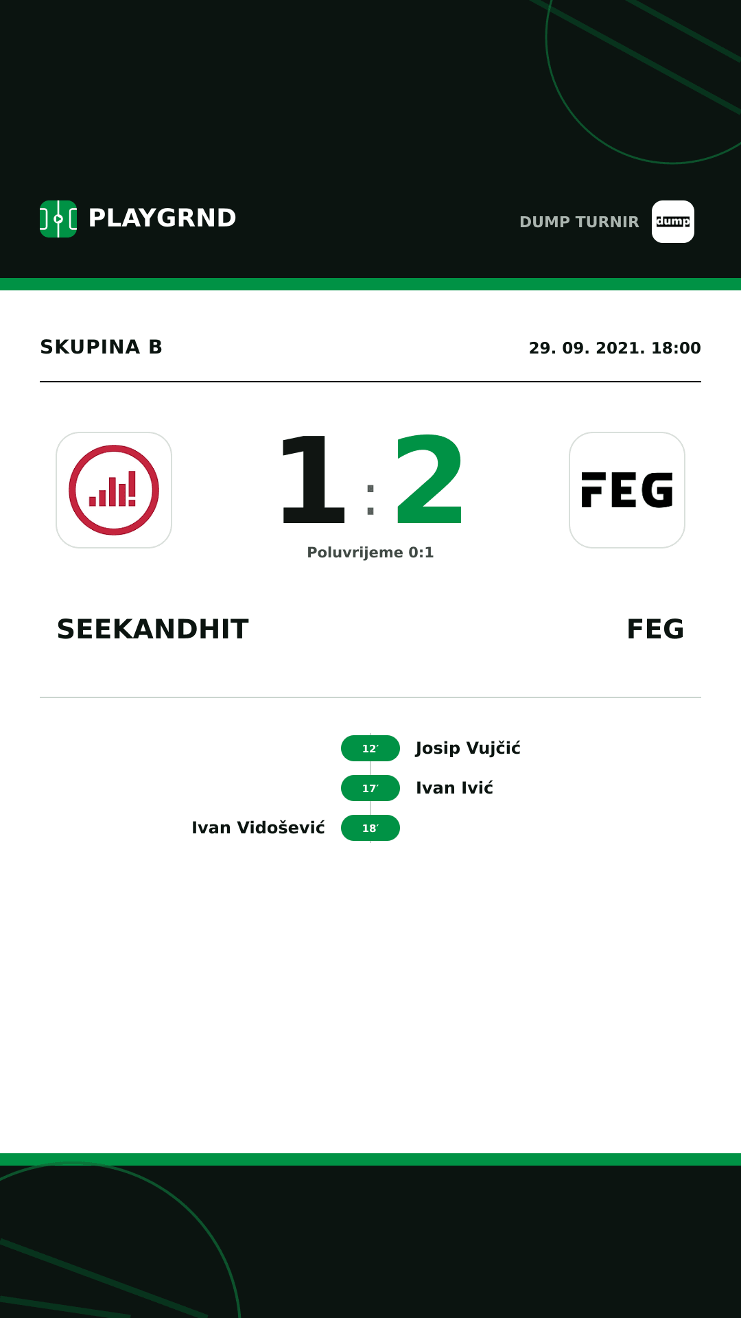 Instagram slika: SeekandHit 1:2 FEG