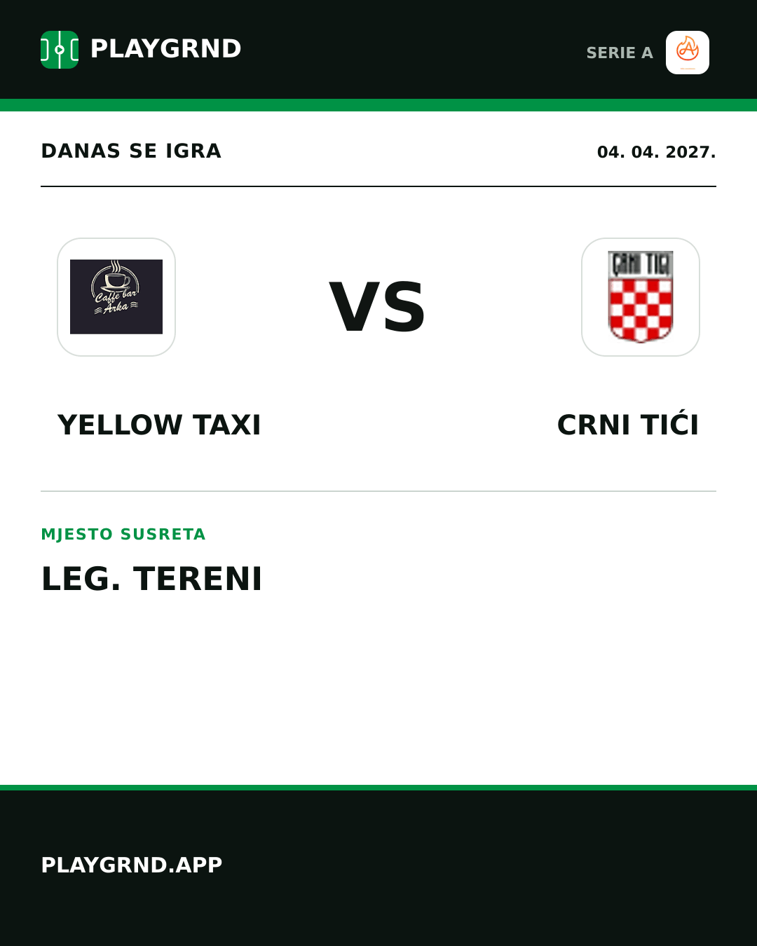 Instagram slika: Yellow Taxi vs Crni Tići