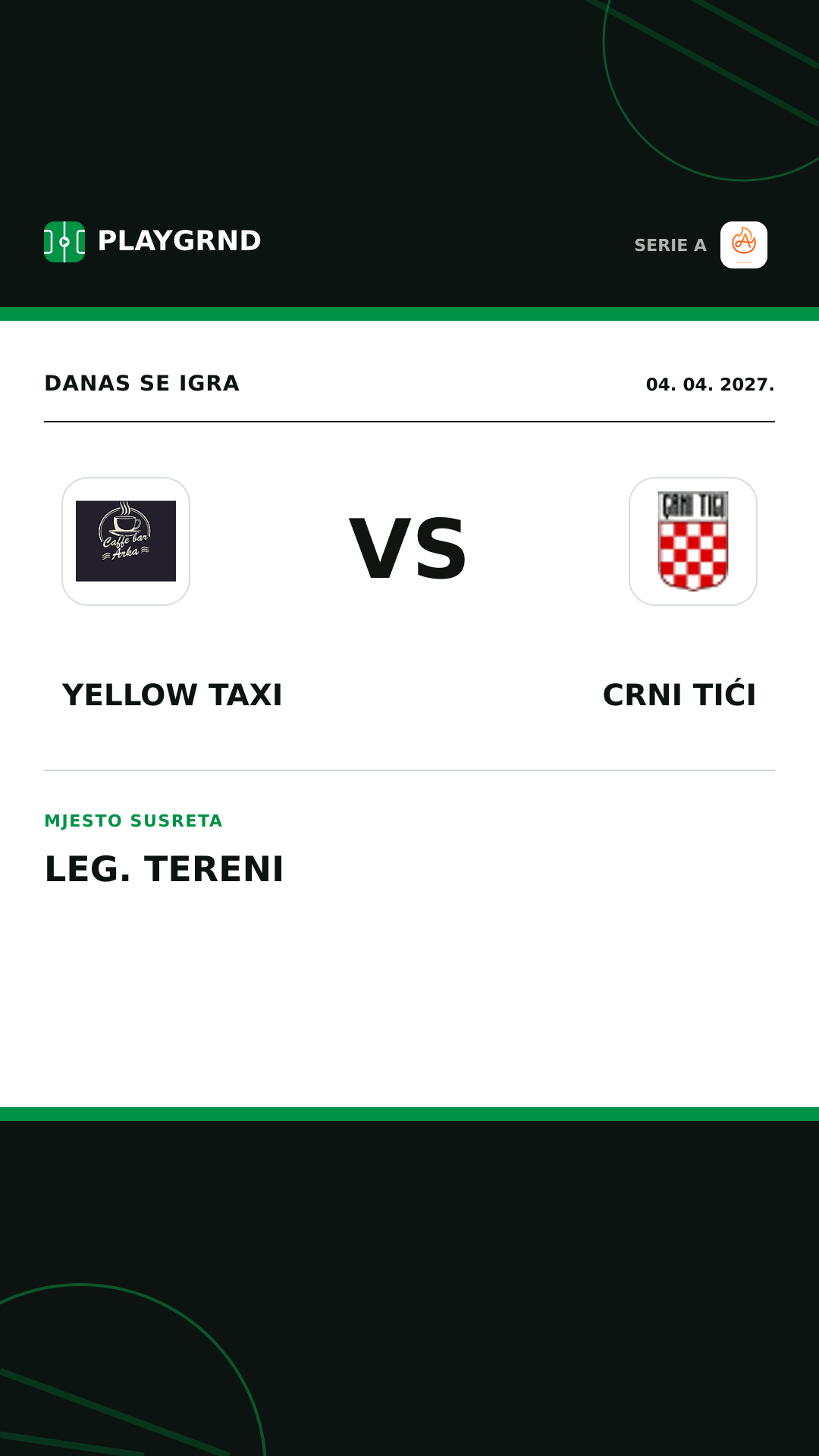 Instagram slika: Yellow Taxi vs Crni Tići