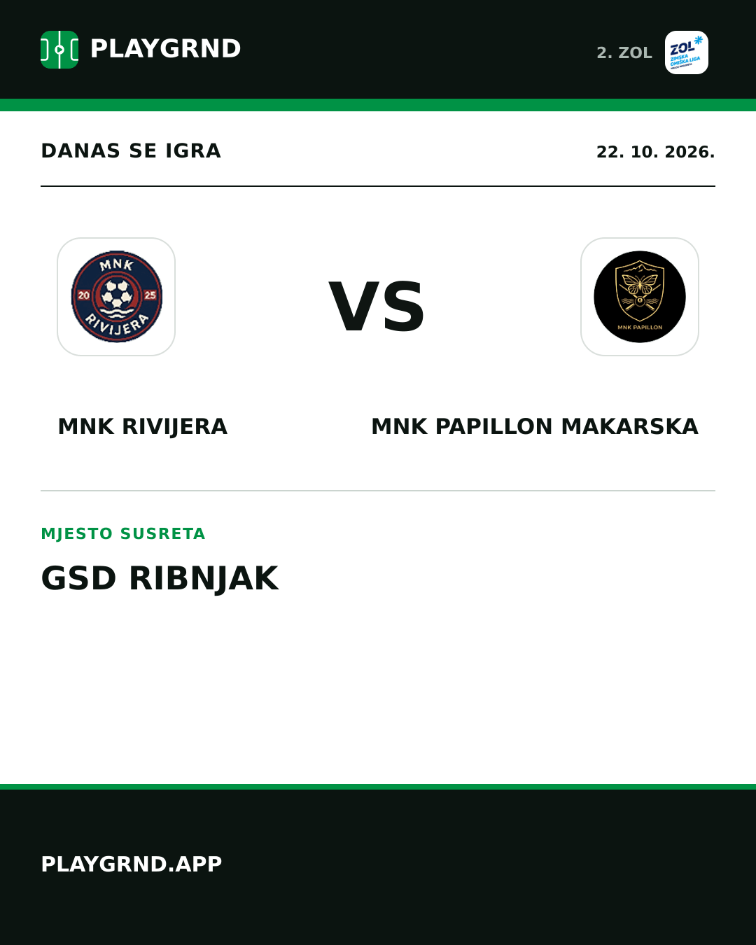Instagram slika: MNK Rivijera vs MNK Papillon Makarska