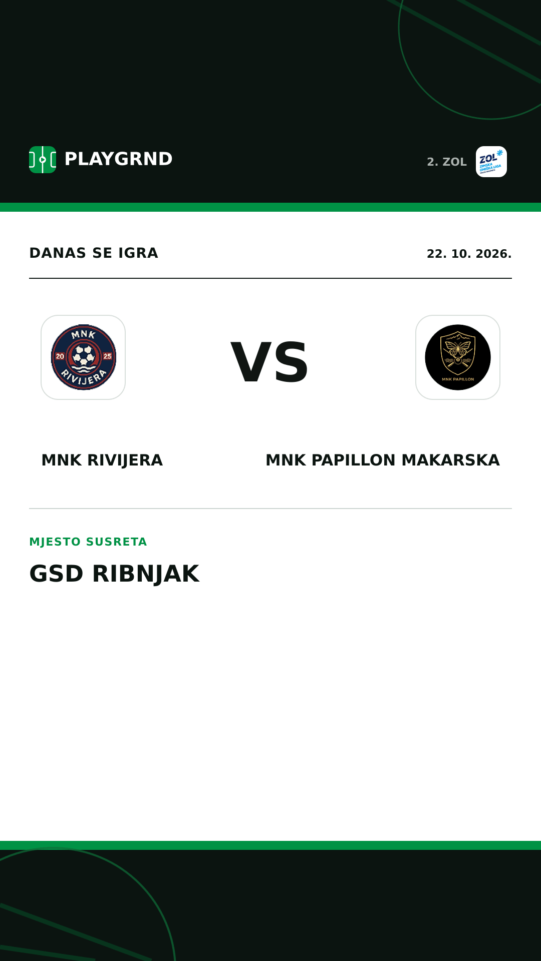 Instagram slika: MNK Rivijera vs MNK Papillon Makarska