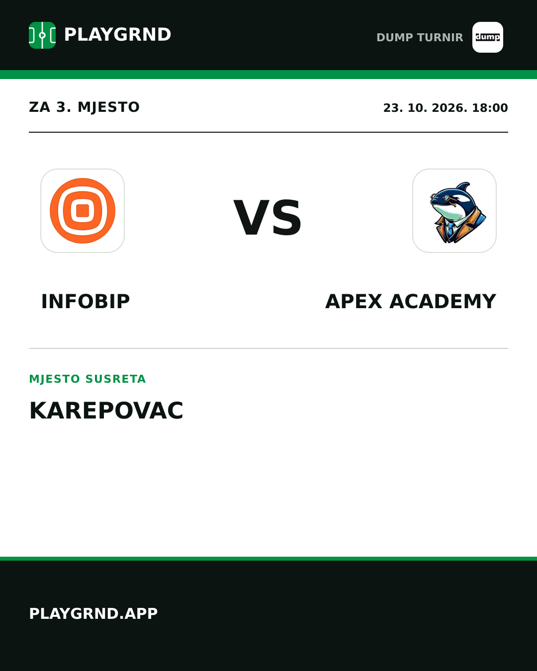 Instagram slika: Infobip vs Apex Academy
