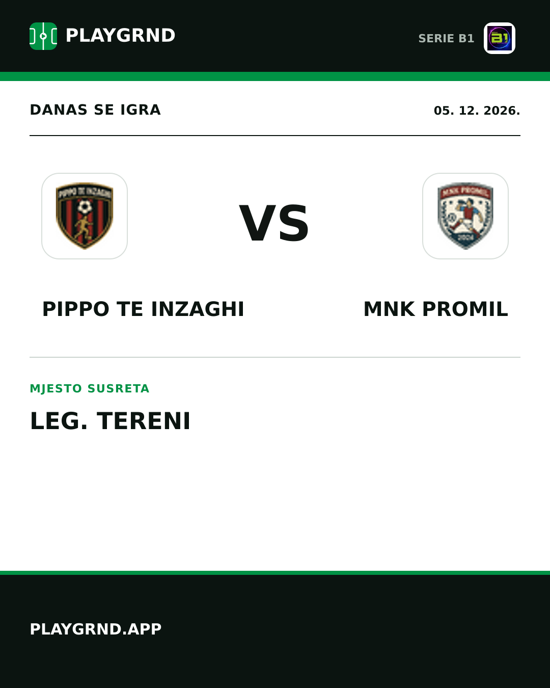Instagram slika: Pippo TE Inzaghi vs Mnk Promil