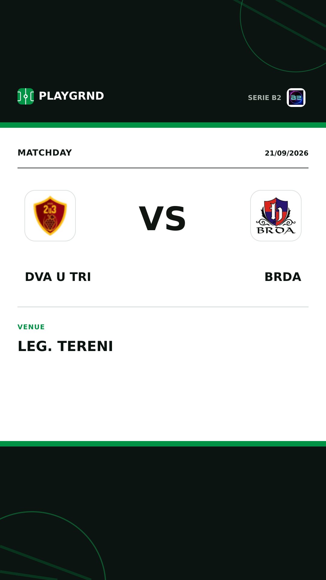 Instagram artwork: Dva U Tri vs Brda