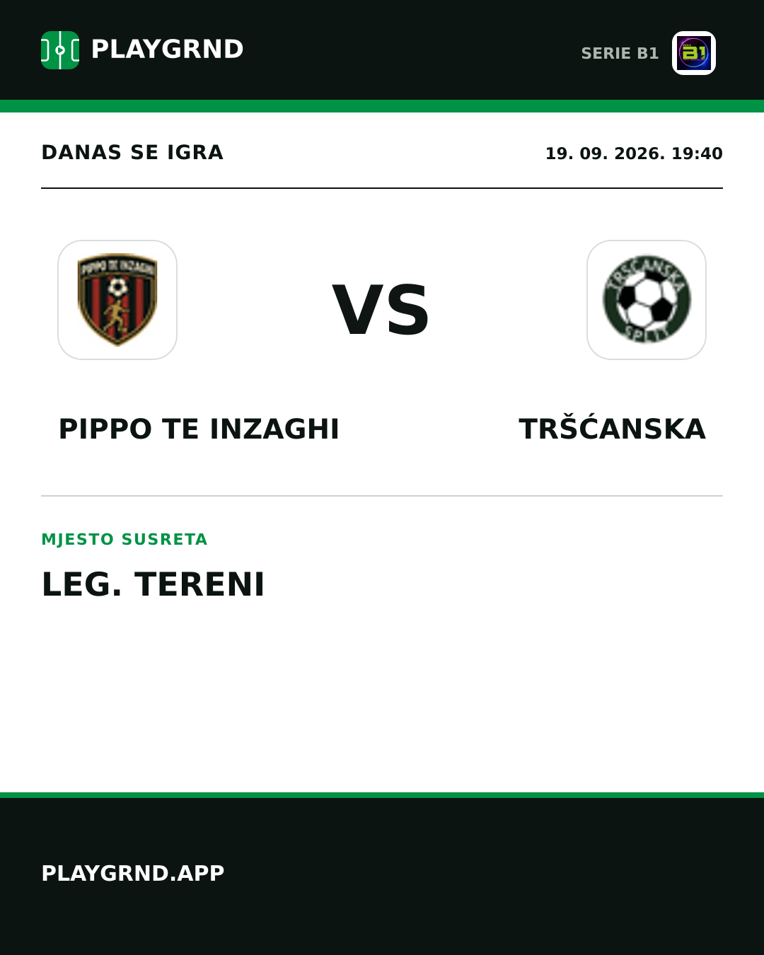 Instagram slika: Pippo TE Inzaghi vs Tršćanska