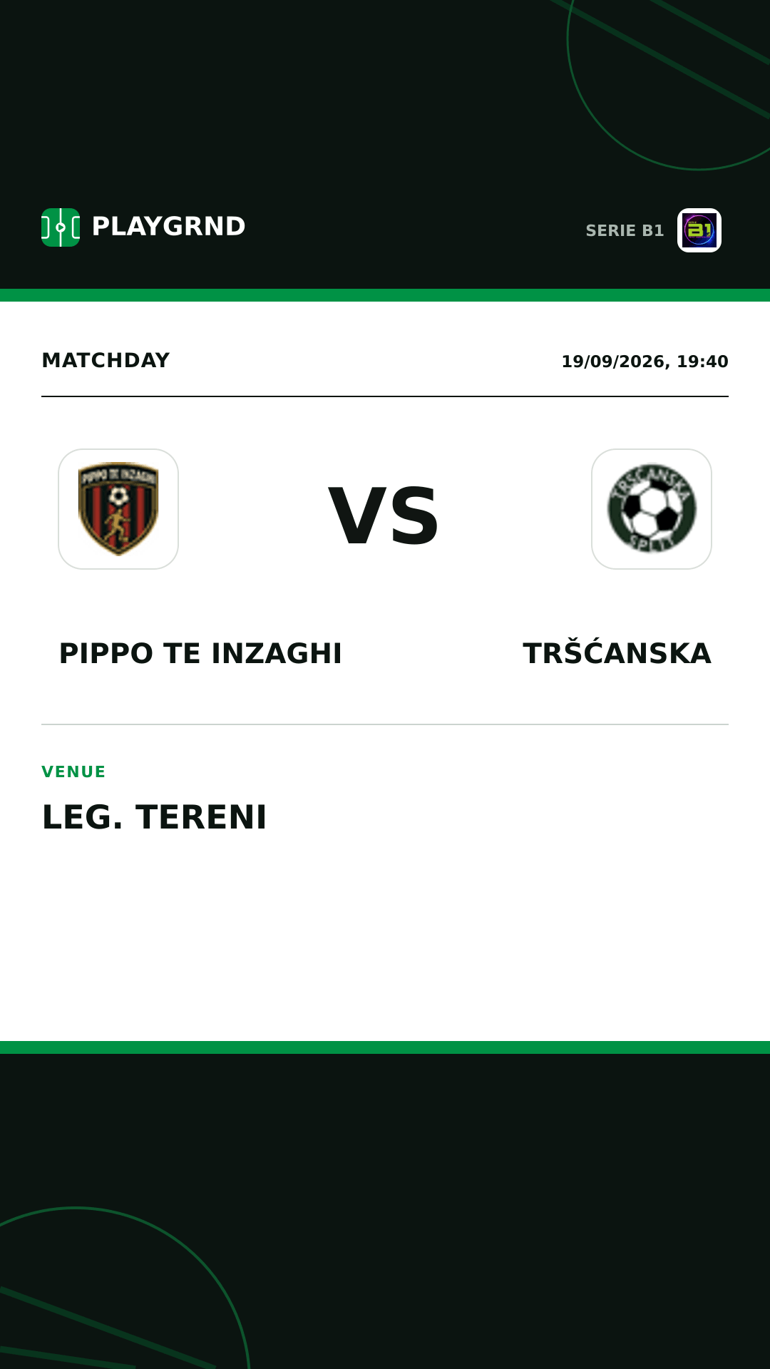 Instagram artwork: Pippo TE Inzaghi vs Tršćanska
