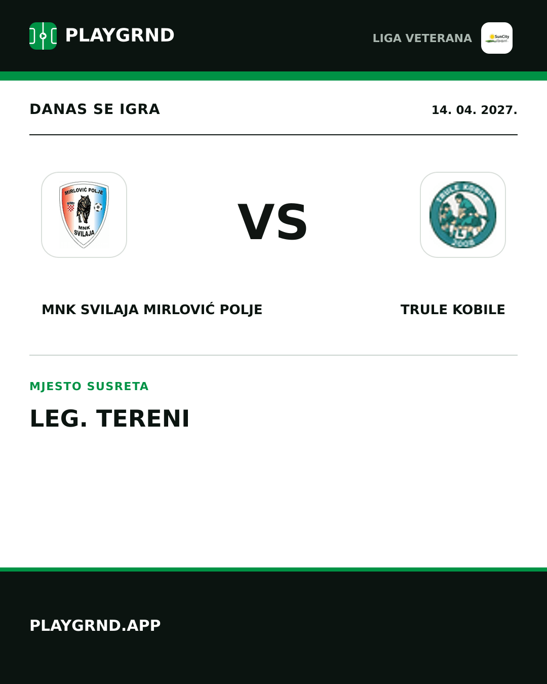 Instagram slika: MNK Svilaja Mirlović Polje vs Trule Kobile