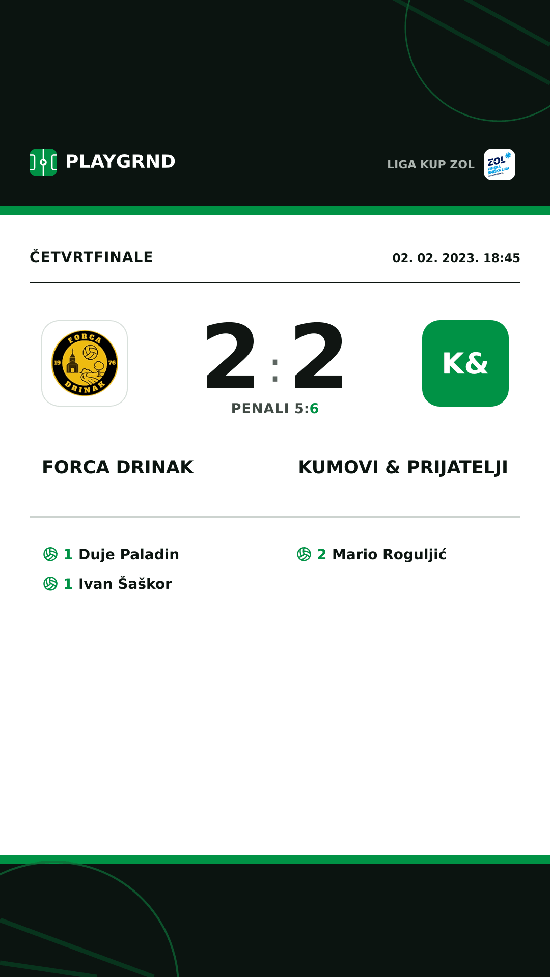 Instagram slika: Forca Drinak 2:2 Kumovi & prijatelji