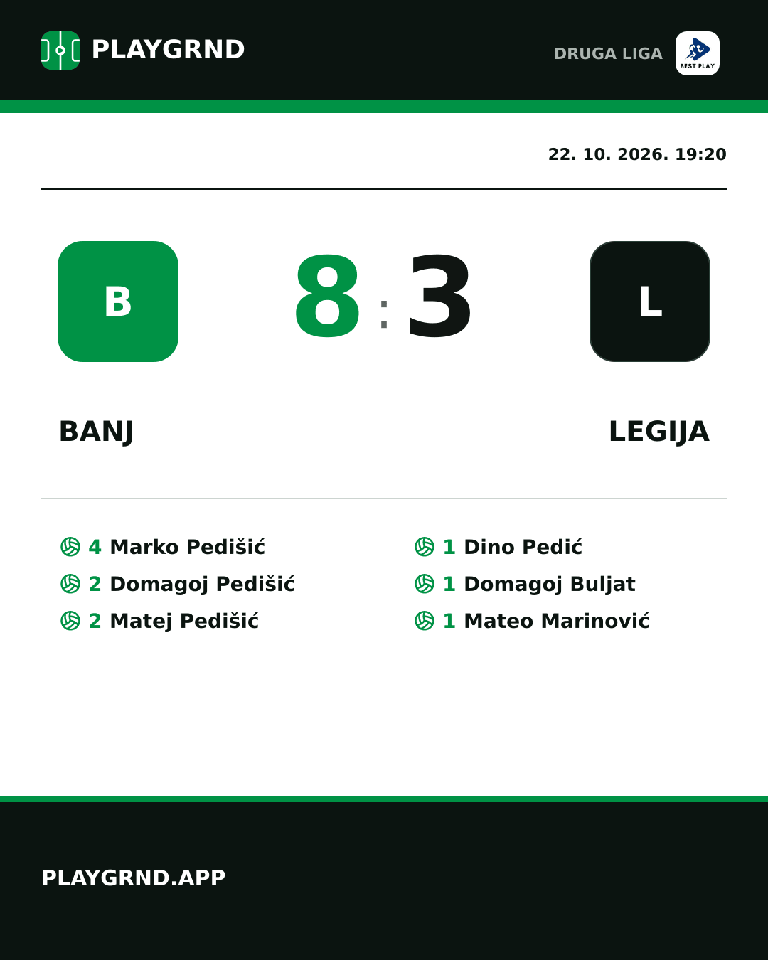 Instagram slika: Banj 8:3 Legija