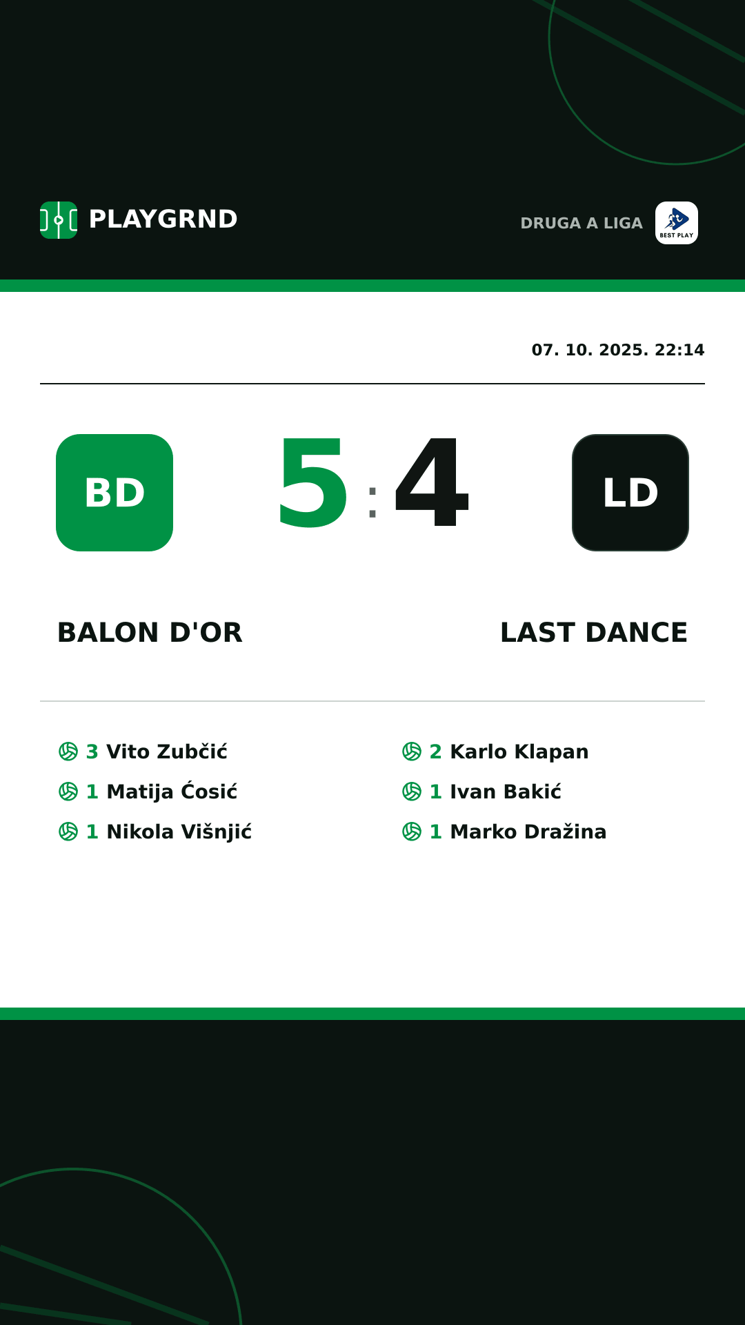 Instagram slika: Balon d'Or 5:4 Last Dance