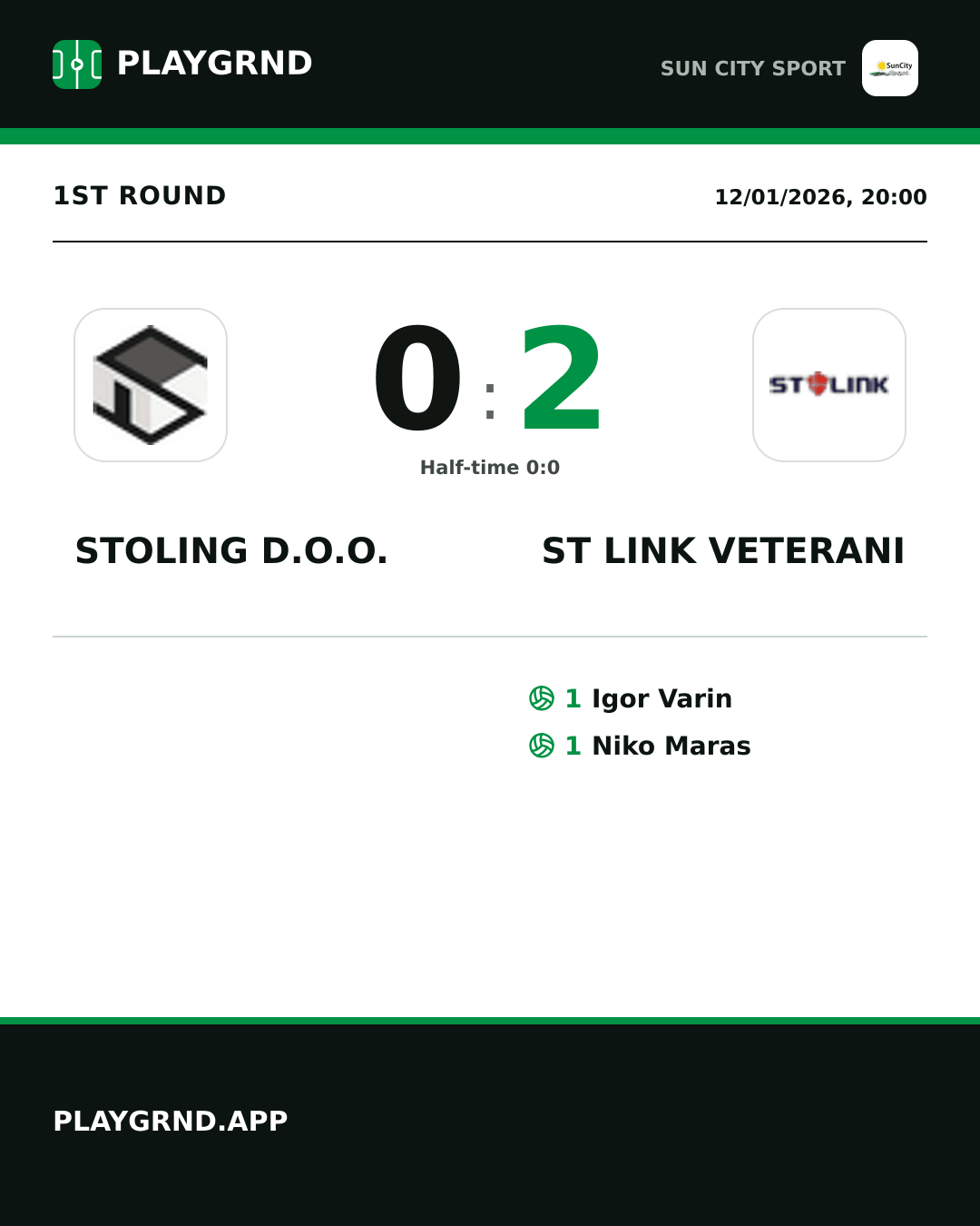 Instagram artwork: Stoling D.O.O. 0:2 ST Link Veterani