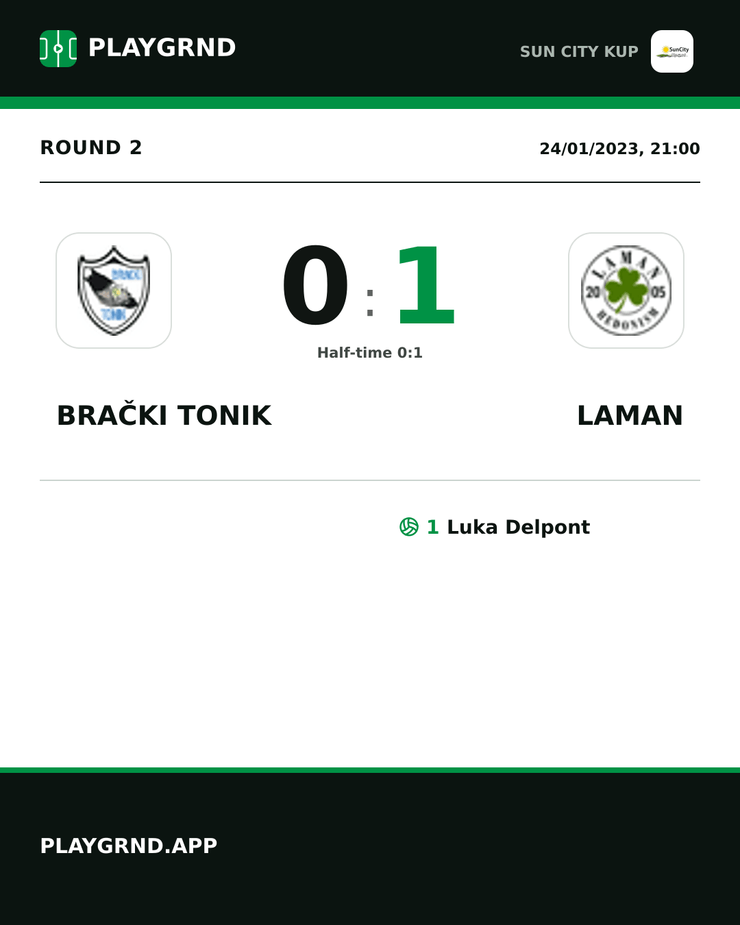 Instagram artwork: Brački Tonik 0:1 Laman