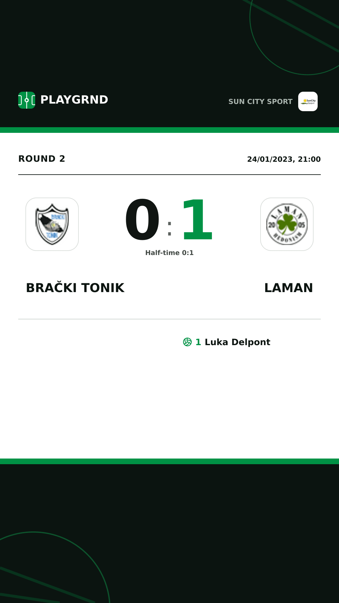 Instagram artwork: Brački Tonik 0:1 Laman