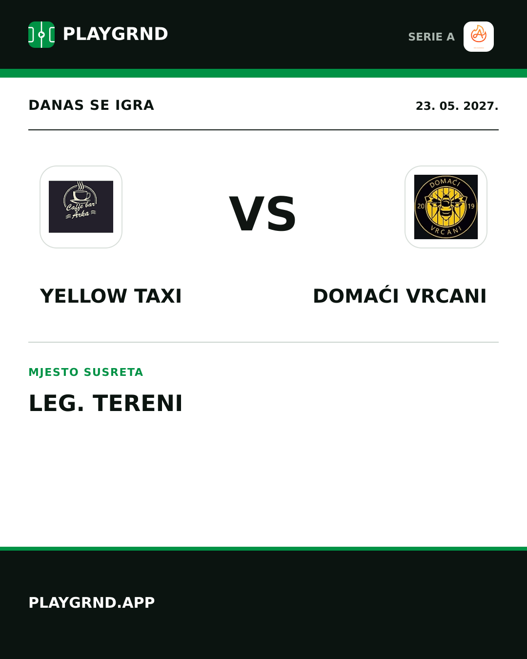 Instagram slika: Yellow Taxi vs Domaći Vrcani