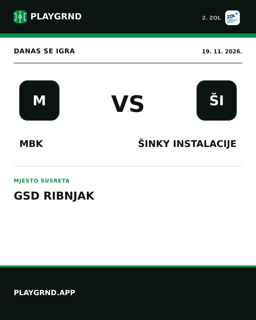 Instagram slika: MBK vs Šinky Instalacije