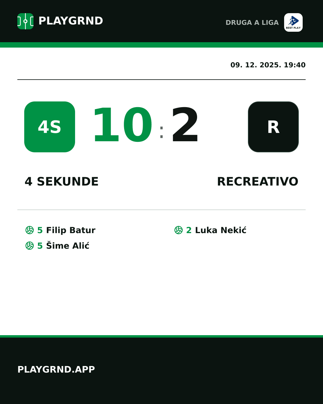 Instagram slika: 4 Sekunde 10:2 Recreativo