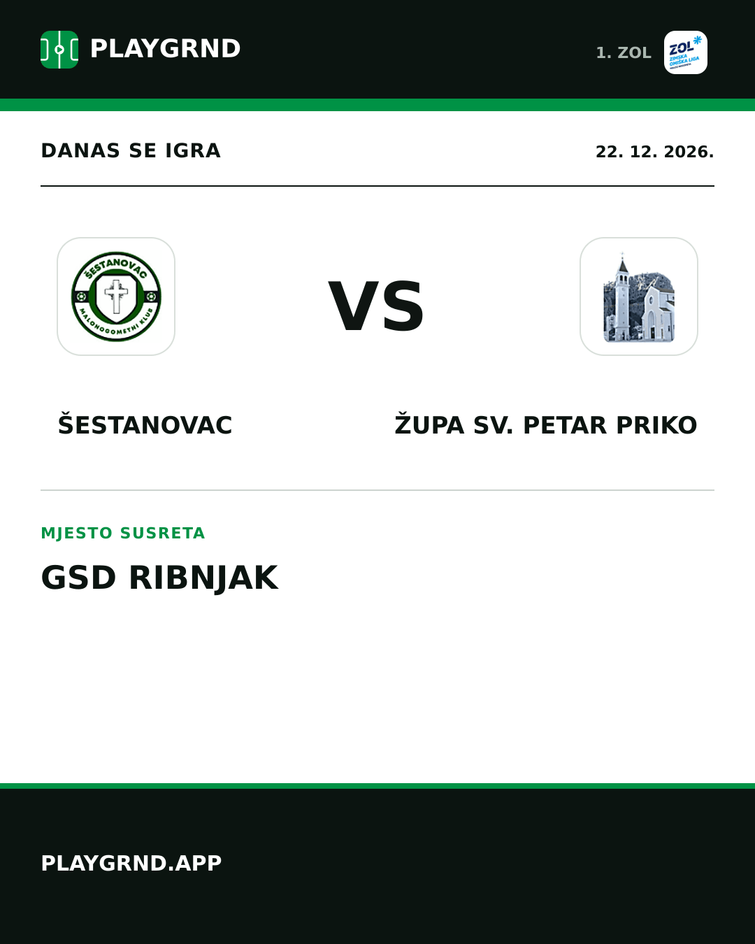 Instagram slika: Šestanovac vs Župa Sv. Petar Priko