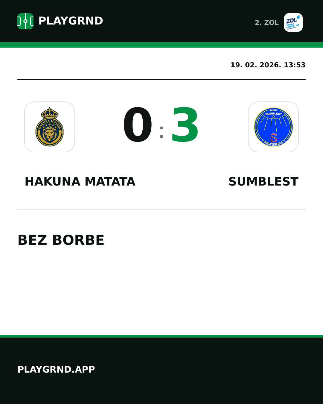 Instagram slika: Hakuna Matata 0:3 Sumblest