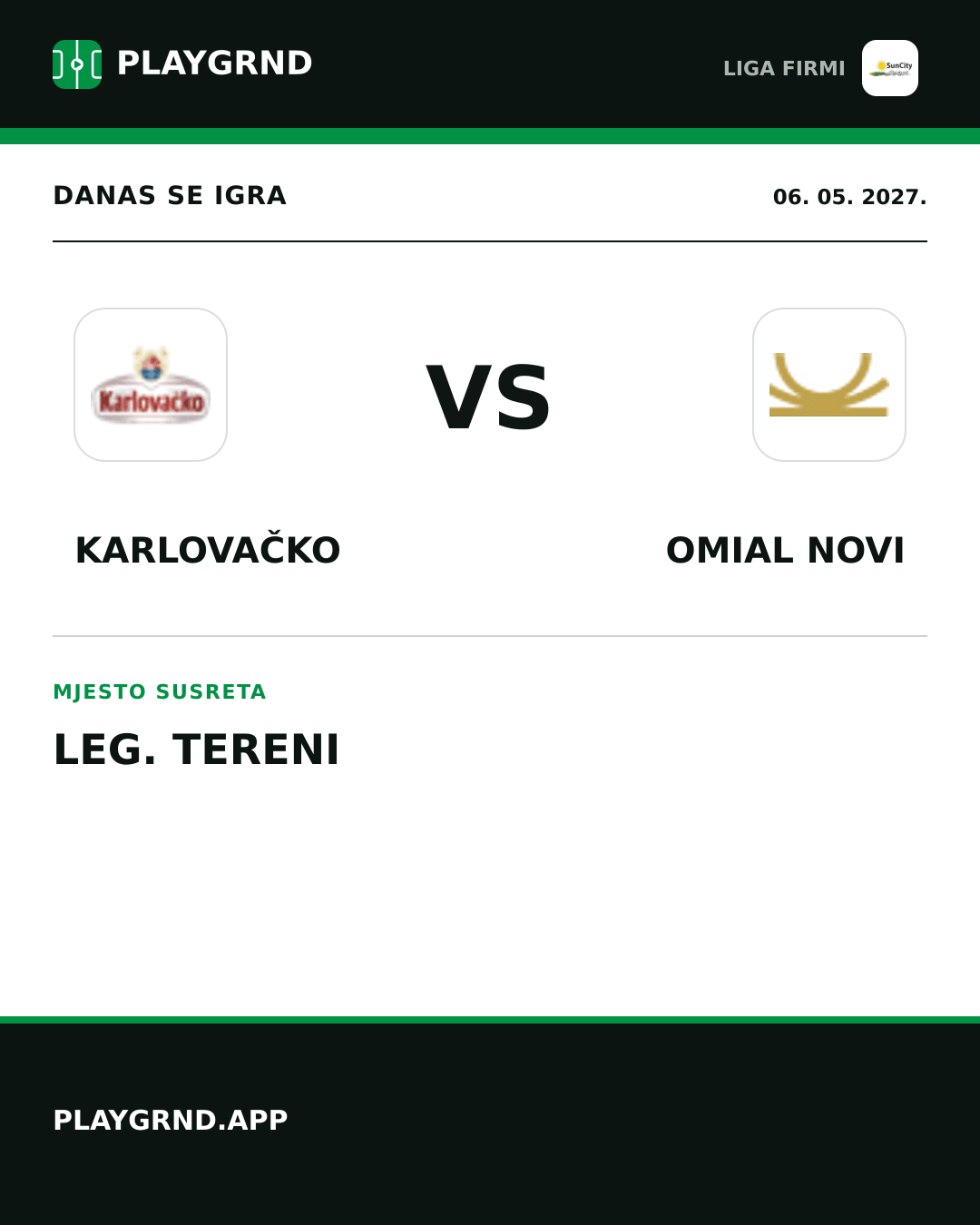 Instagram slika: Karlovačko vs Omial Novi