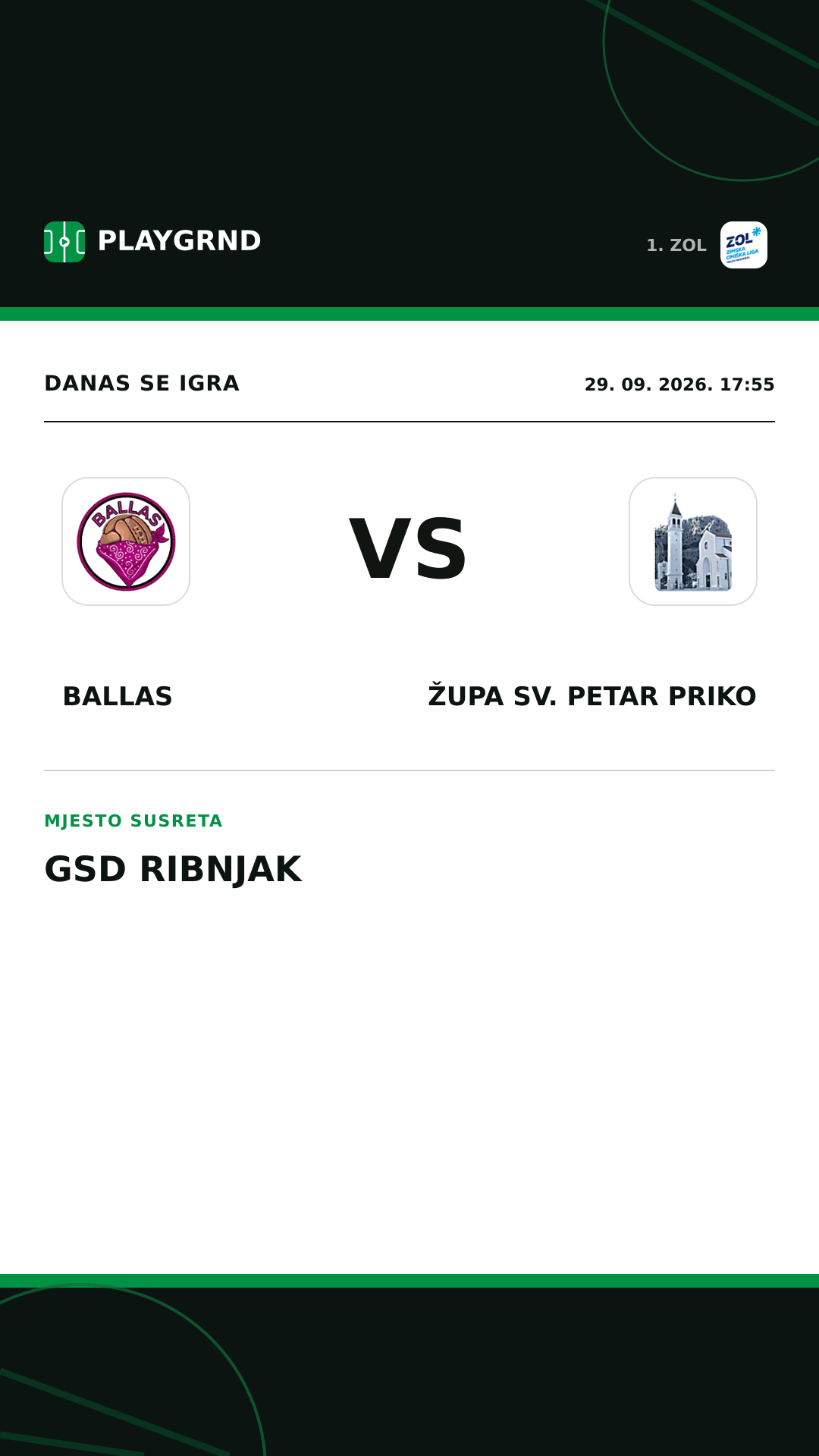 Instagram slika: Ballas vs Župa Sv. Petar Priko