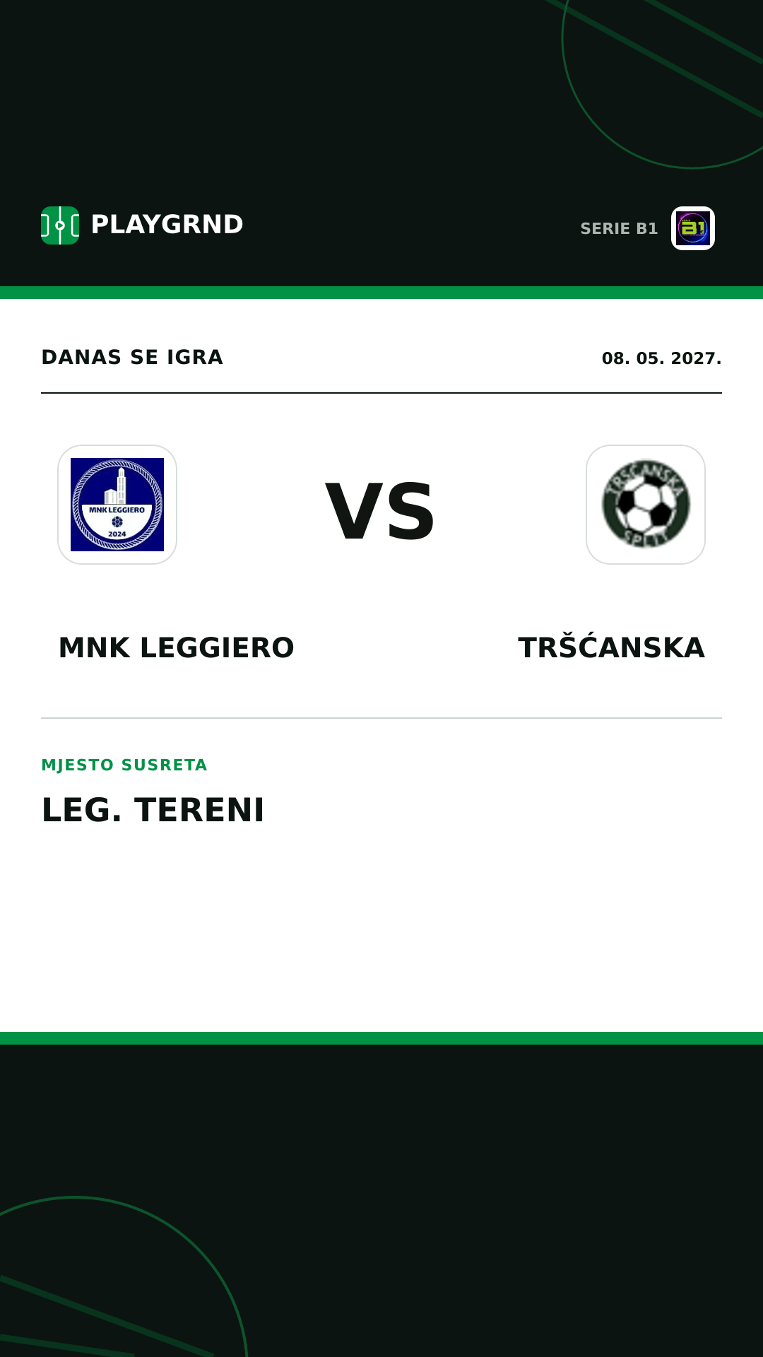 Instagram slika: MNK Leggiero vs Tršćanska