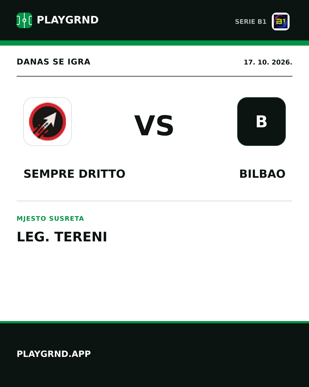 Instagram slika: Sempre Dritto vs Bilbao