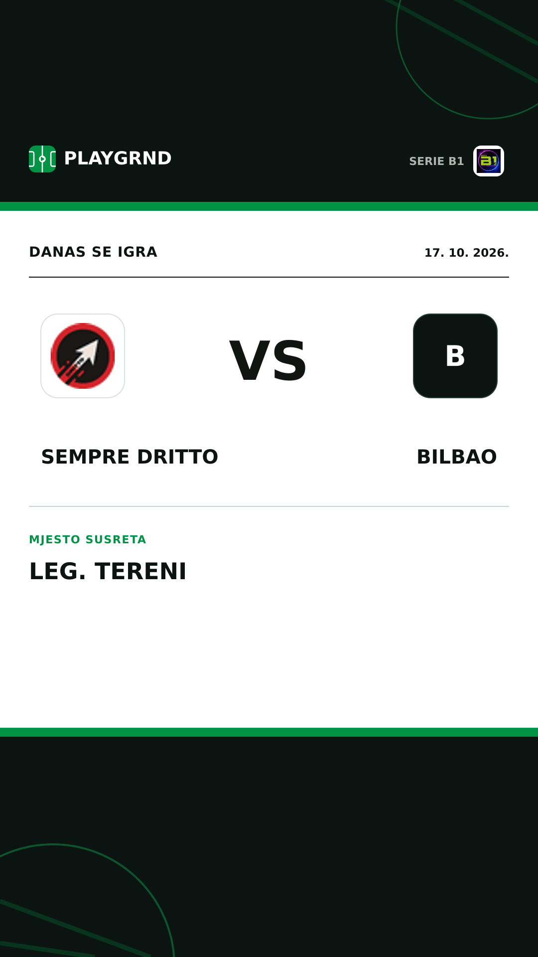 Instagram slika: Sempre Dritto vs Bilbao