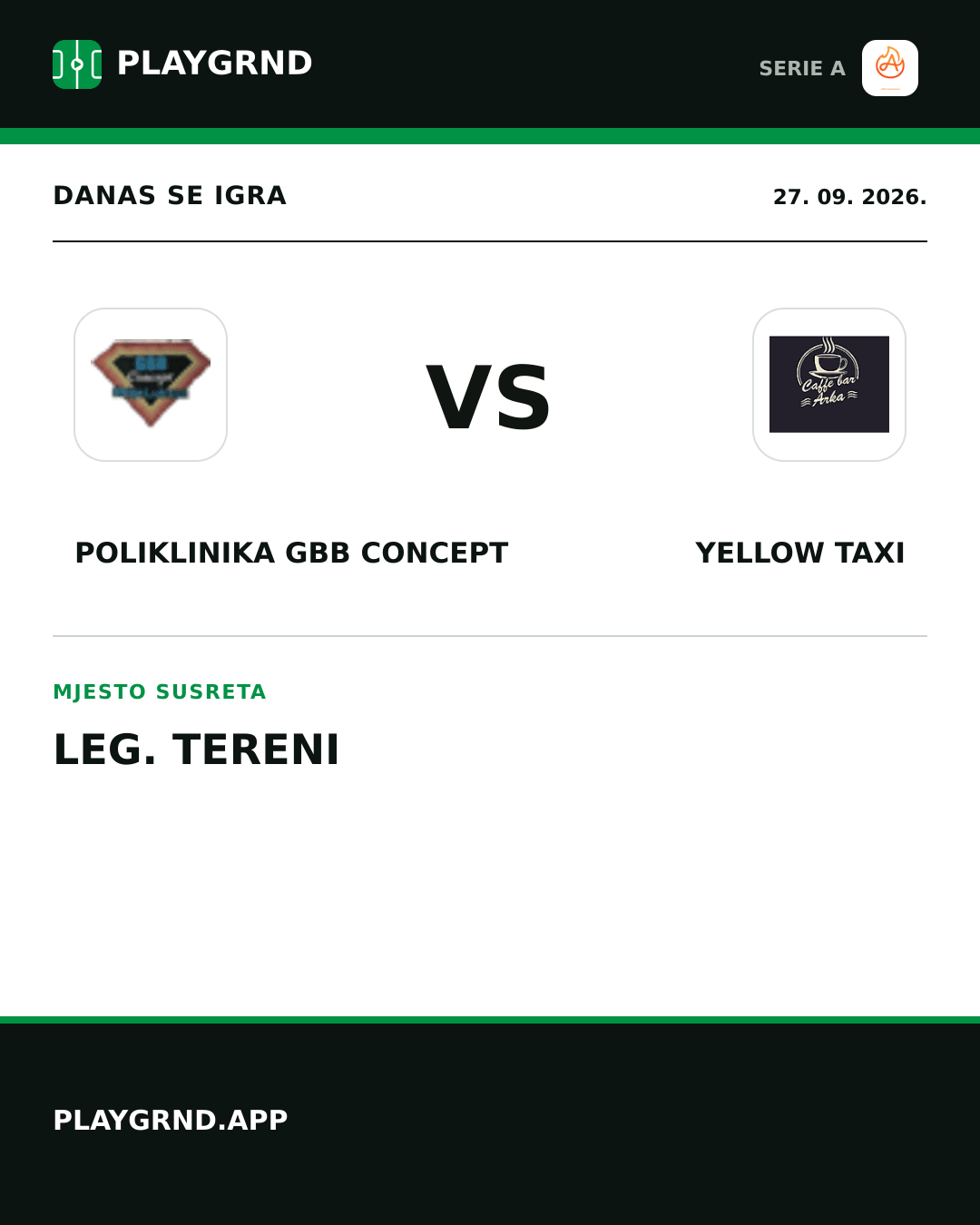 Instagram slika: Poliklinika Gbb Concept vs Yellow Taxi