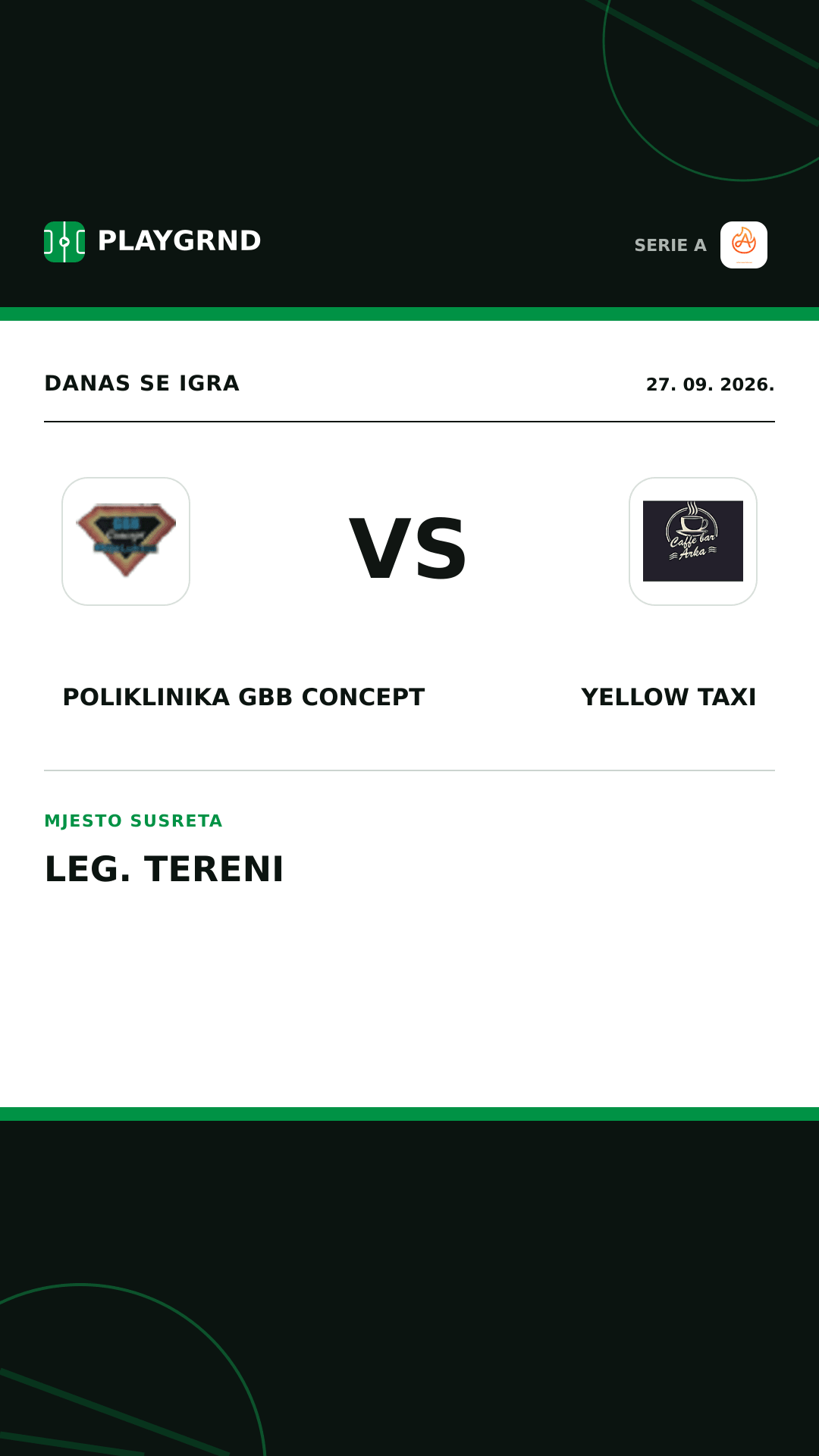 Instagram slika: Poliklinika Gbb Concept vs Yellow Taxi
