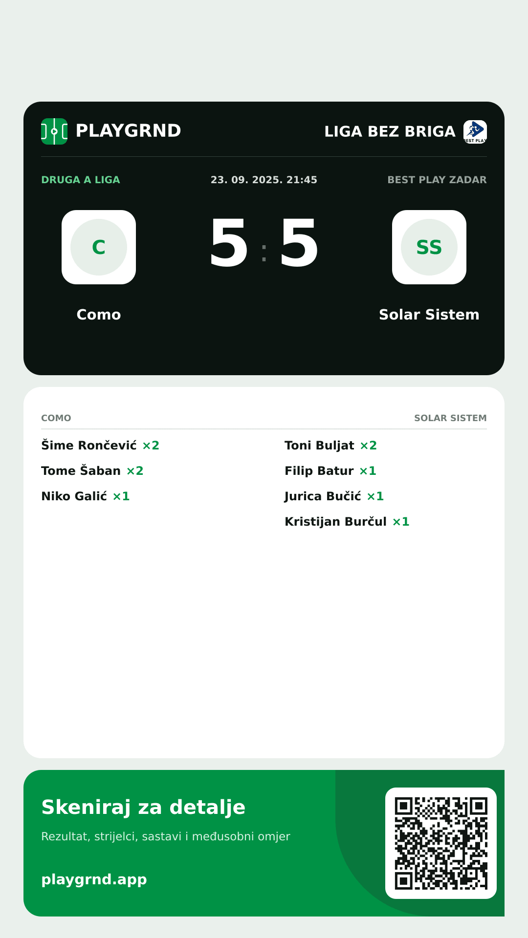 Story slika: Como 5:5 Solar Sistem